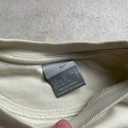 Nike krémszínű silvertag crewneck