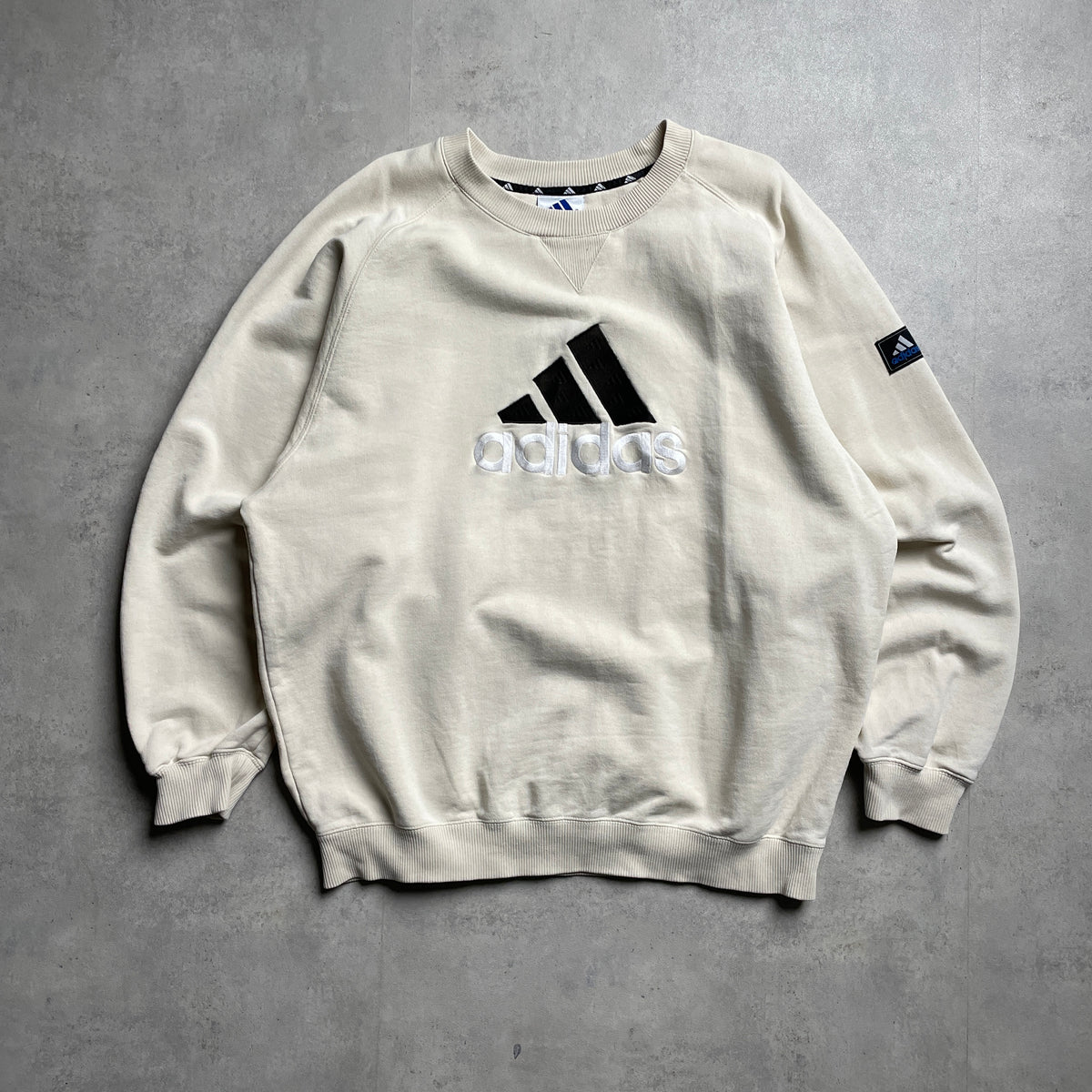 Vintage Adidas big logo crewneck