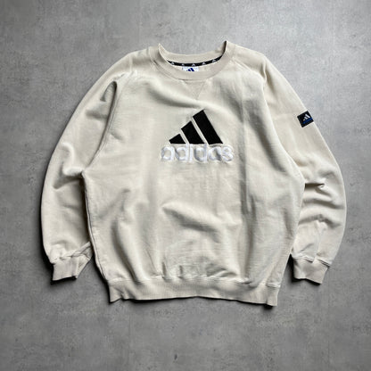 Vintage Adidas big logo crewneck