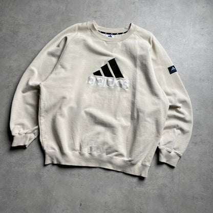 Vintage Adidas big logo crewneck