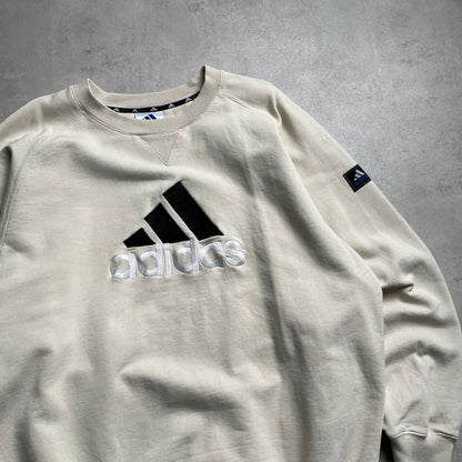 Vintage Adidas big logo crewneck