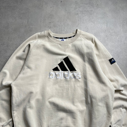 Vintage Adidas big logo crewneck