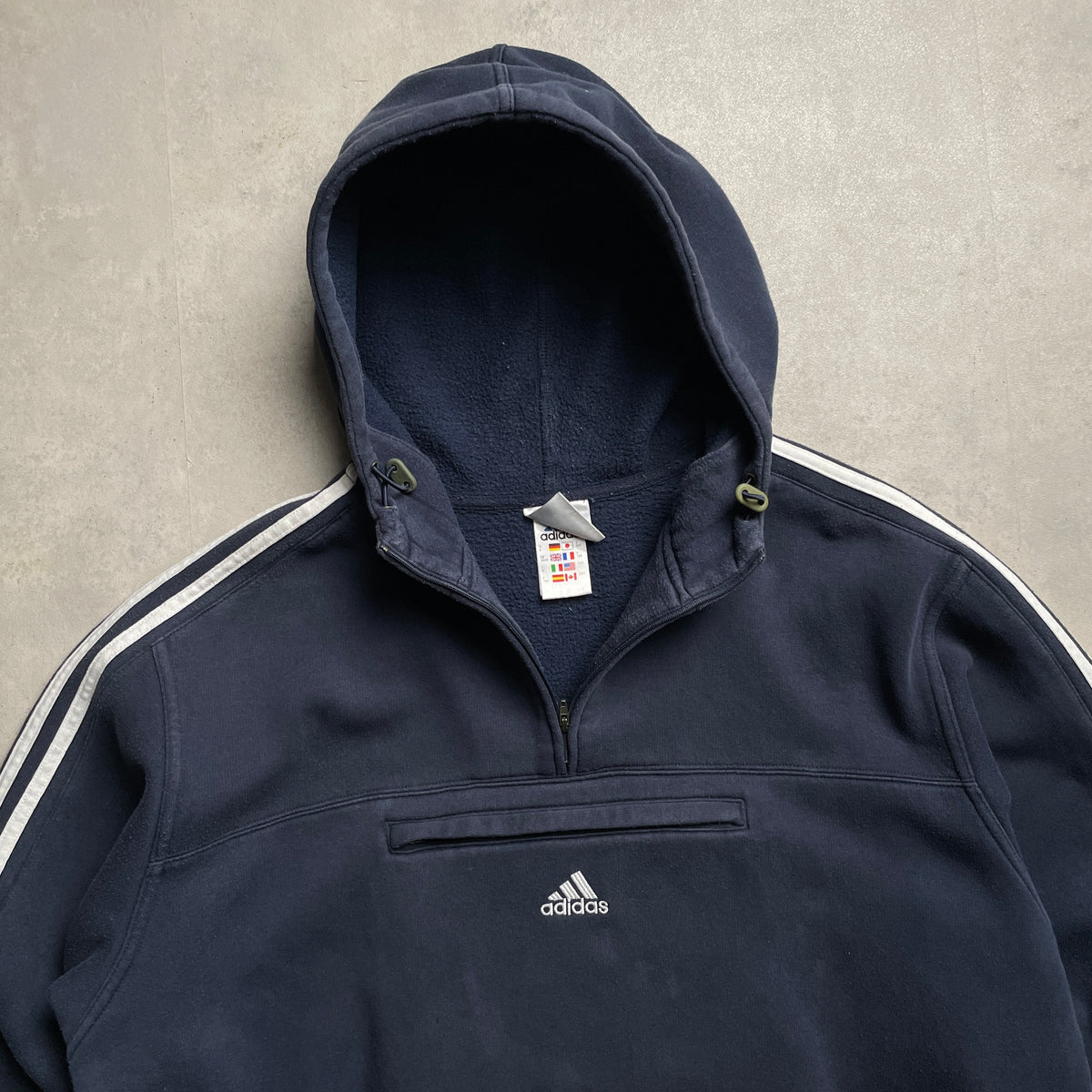 Vintage Adidas nagy zsebes hoodie