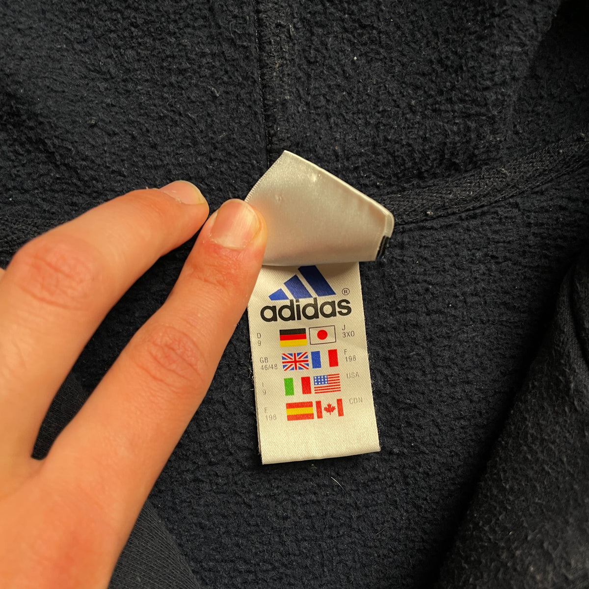 Vintage Adidas nagy zsebes hoodie