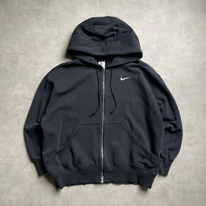 Nike duplacipzáras fekete hoodie