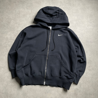 Nike duplacipzáras fekete hoodie