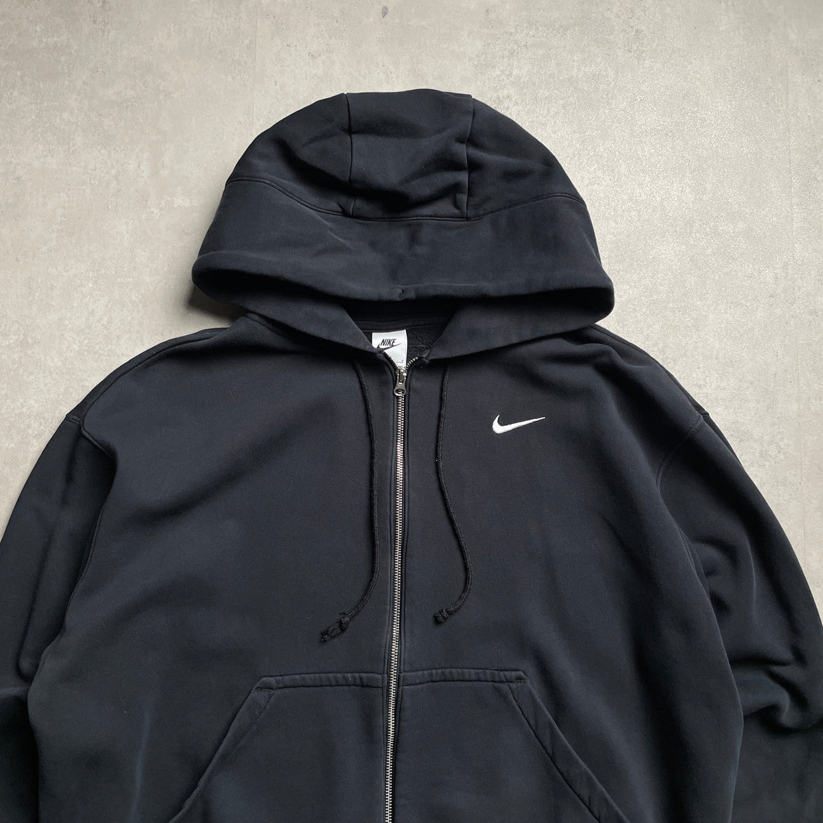 Nike duplacipzáras fekete hoodie