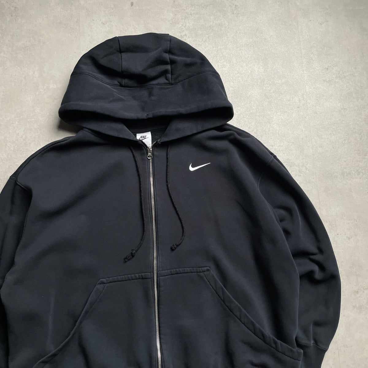 Nike duplacipzáras fekete hoodie