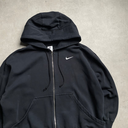 Nike duplacipzáras fekete hoodie