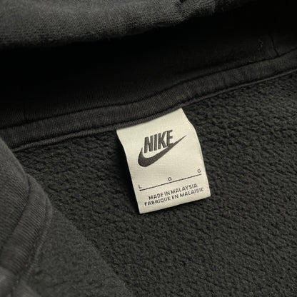 Nike duplacipzáras fekete hoodie