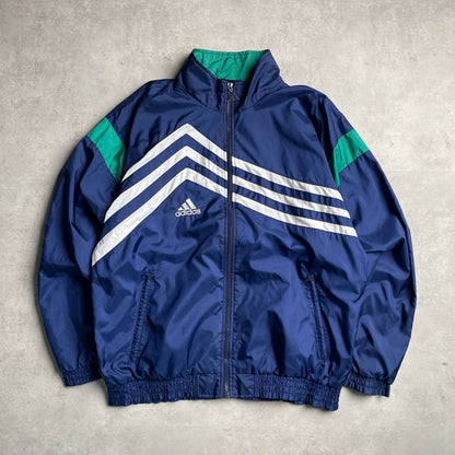Vintage Adidas sötétkék széldzseki