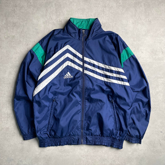 Vintage Adidas sötétkék széldzseki