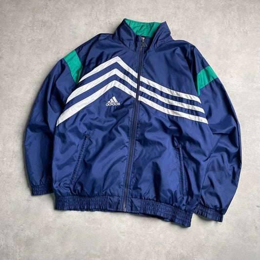 Vintage Adidas sötétkék széldzseki