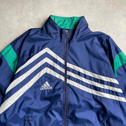 Vintage Adidas sötétkék széldzseki