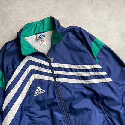 Vintage Adidas sötétkék széldzseki