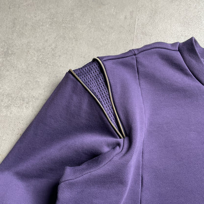 Adidas lila center logo crewneck