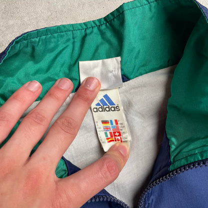 Vintage Adidas sötétkék széldzseki
