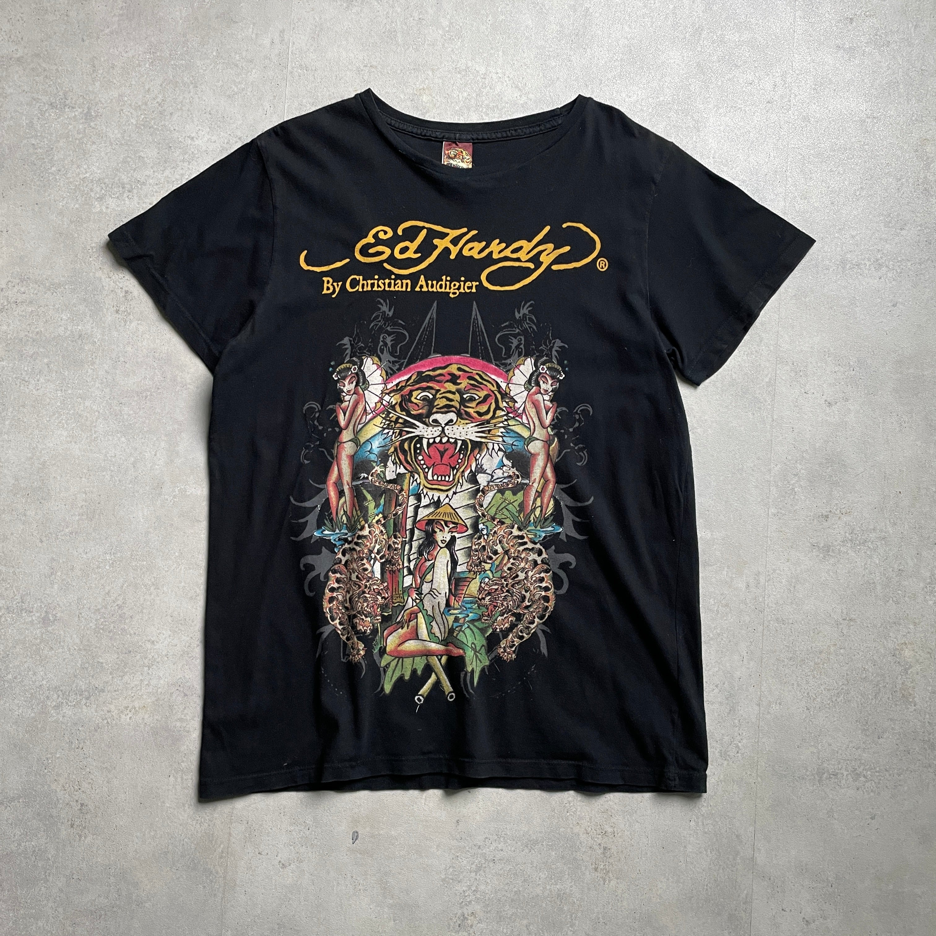 Ed Hardy fekete graphic póló
