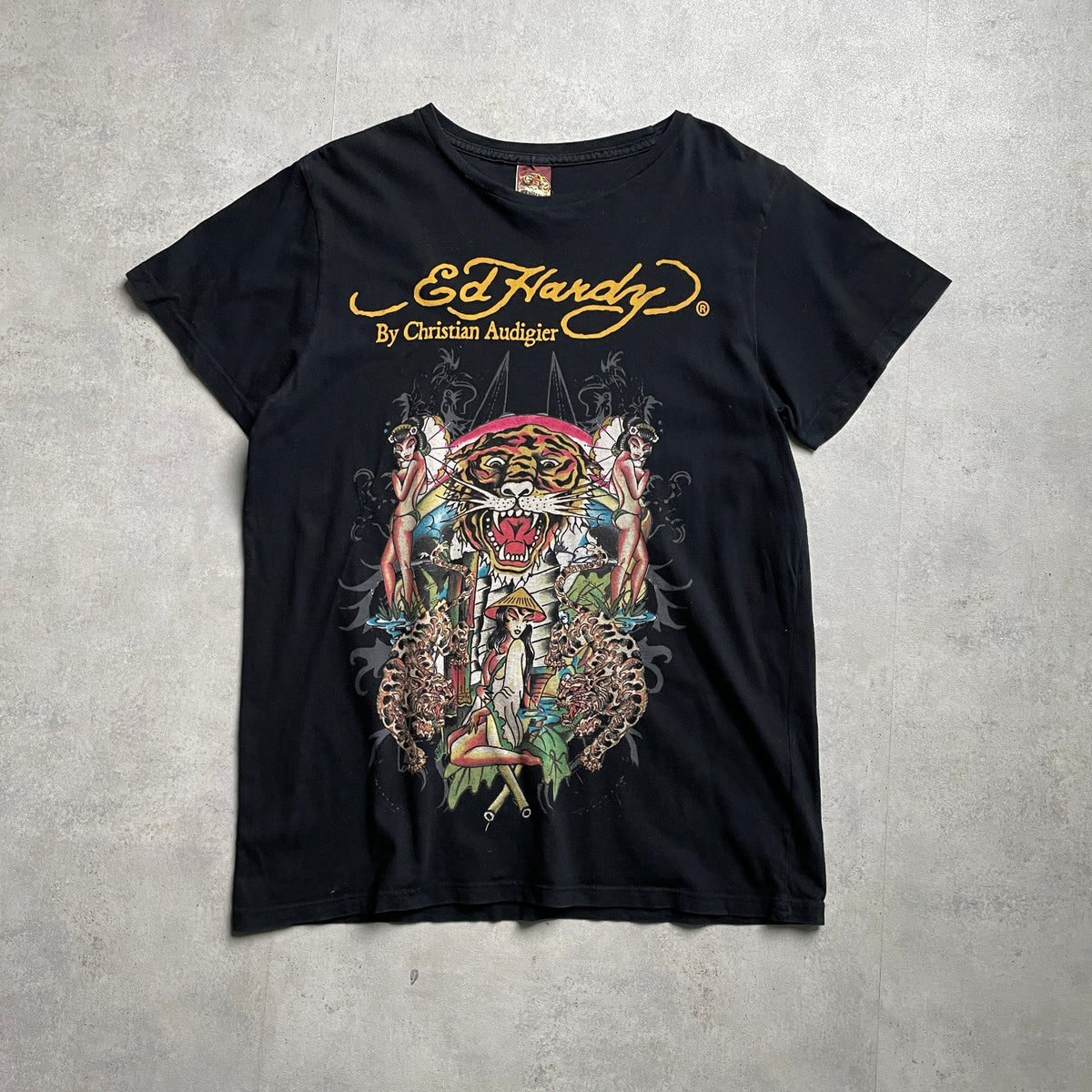 Ed Hardy fekete graphic póló