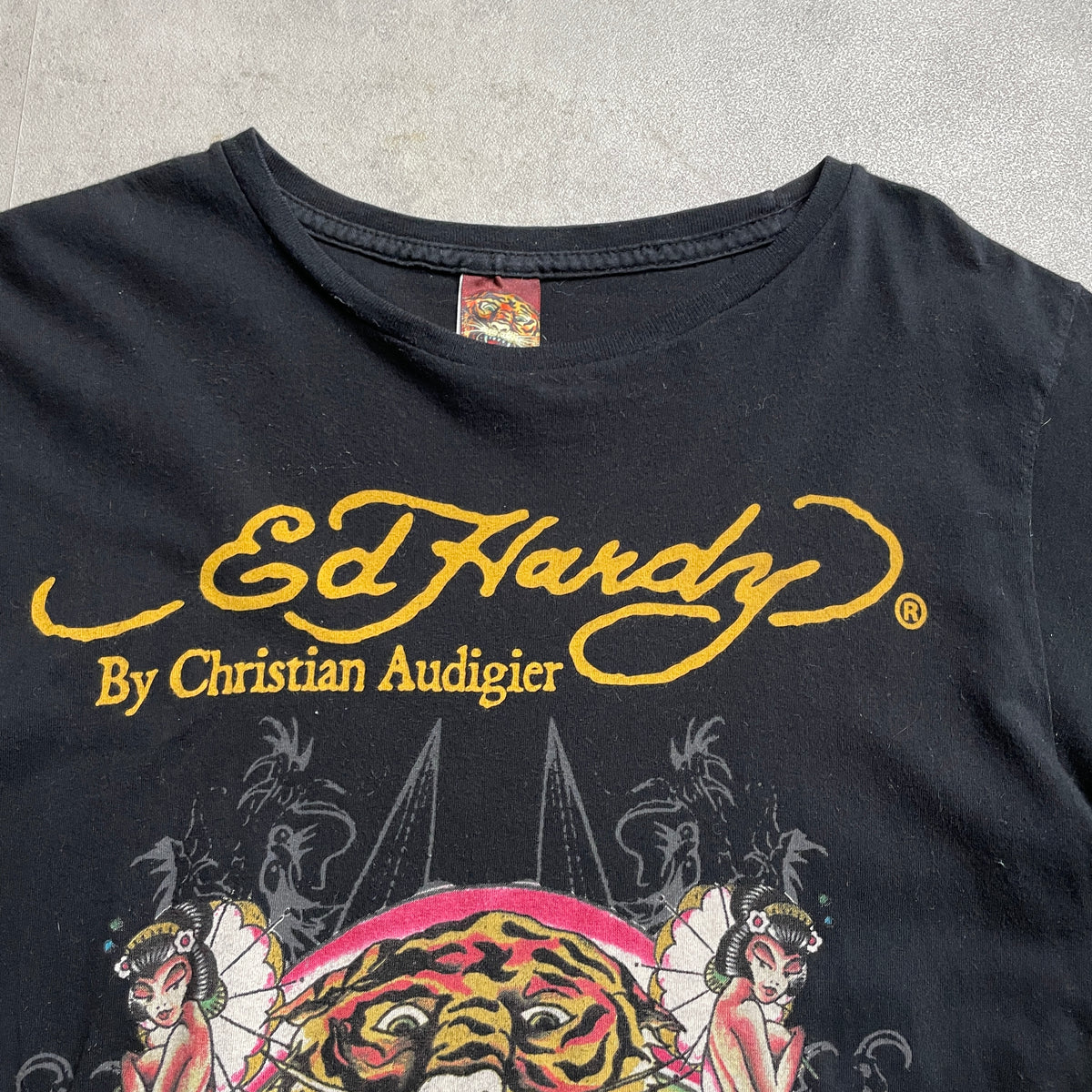 Ed Hardy fekete graphic póló