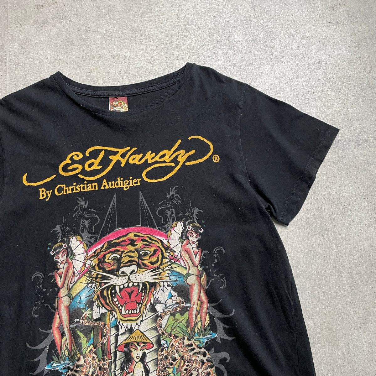 Ed Hardy fekete graphic póló