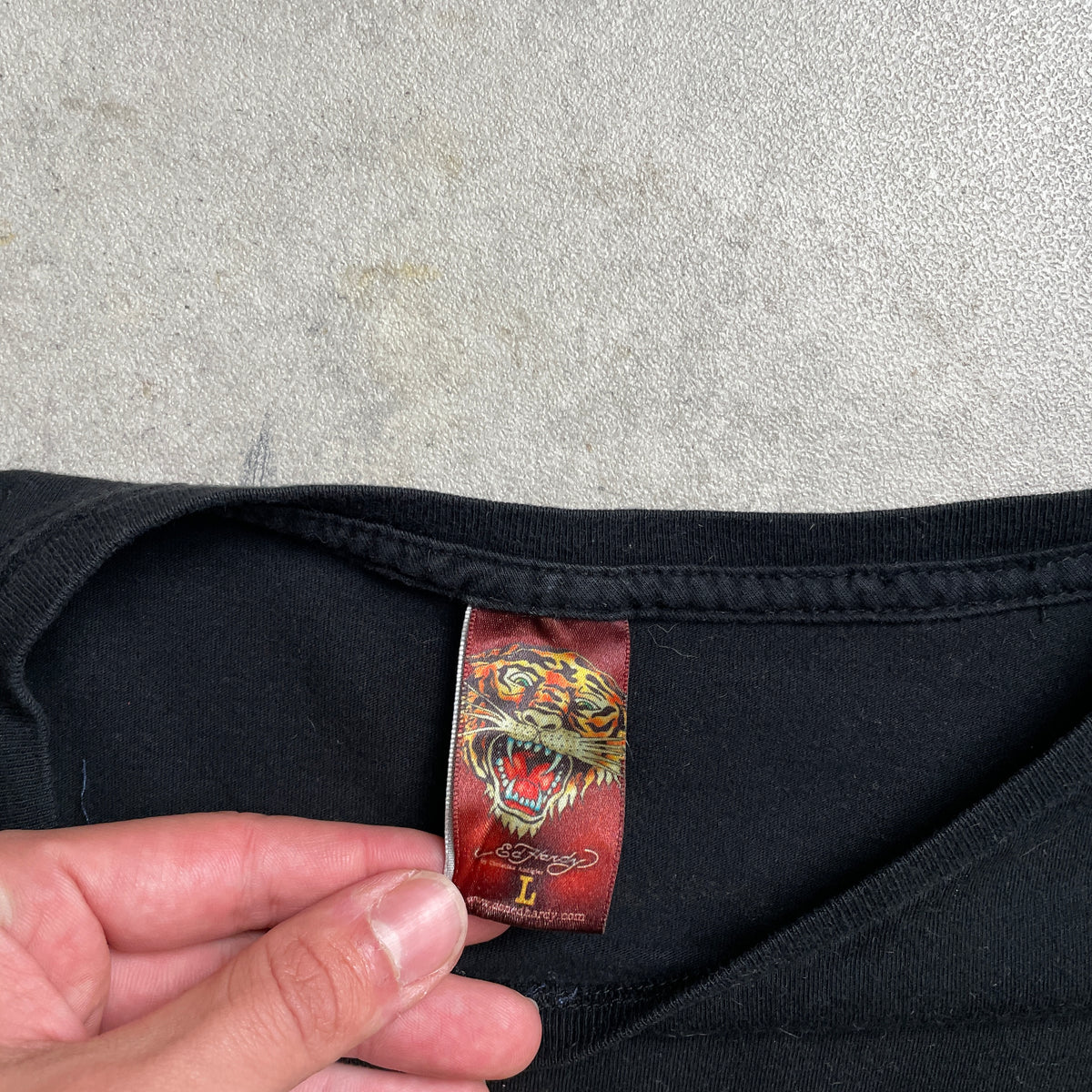 Ed Hardy fekete graphic póló