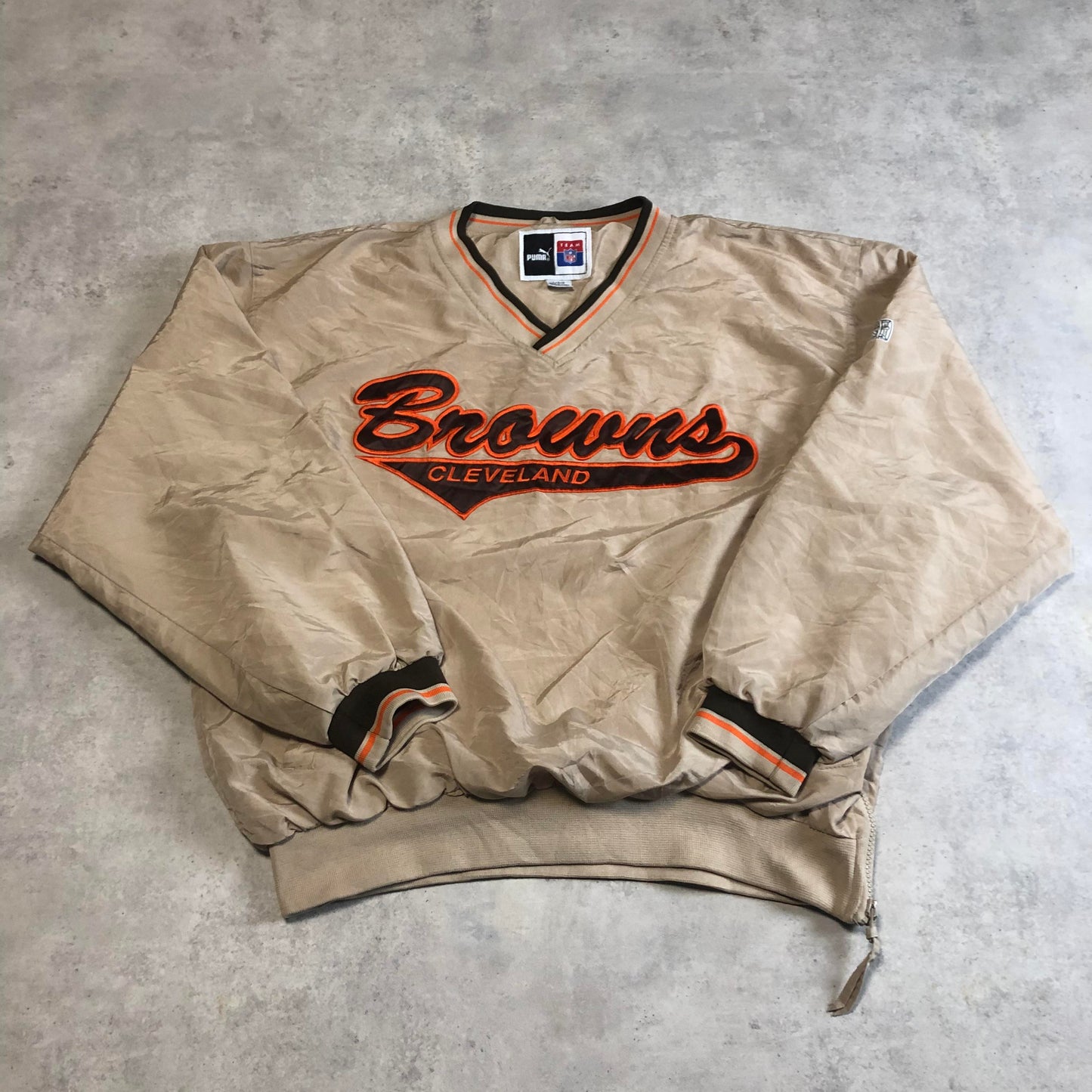 Vintage Puma Cleveland Browns pulóver