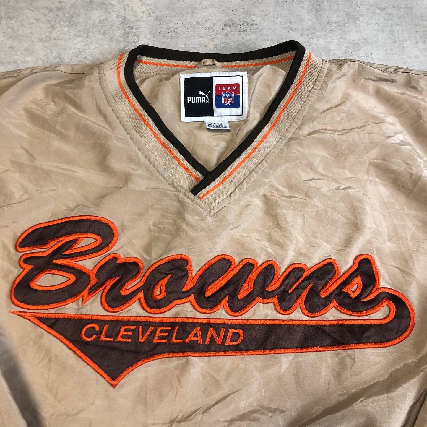 Vintage Puma Cleveland Browns pulóver
