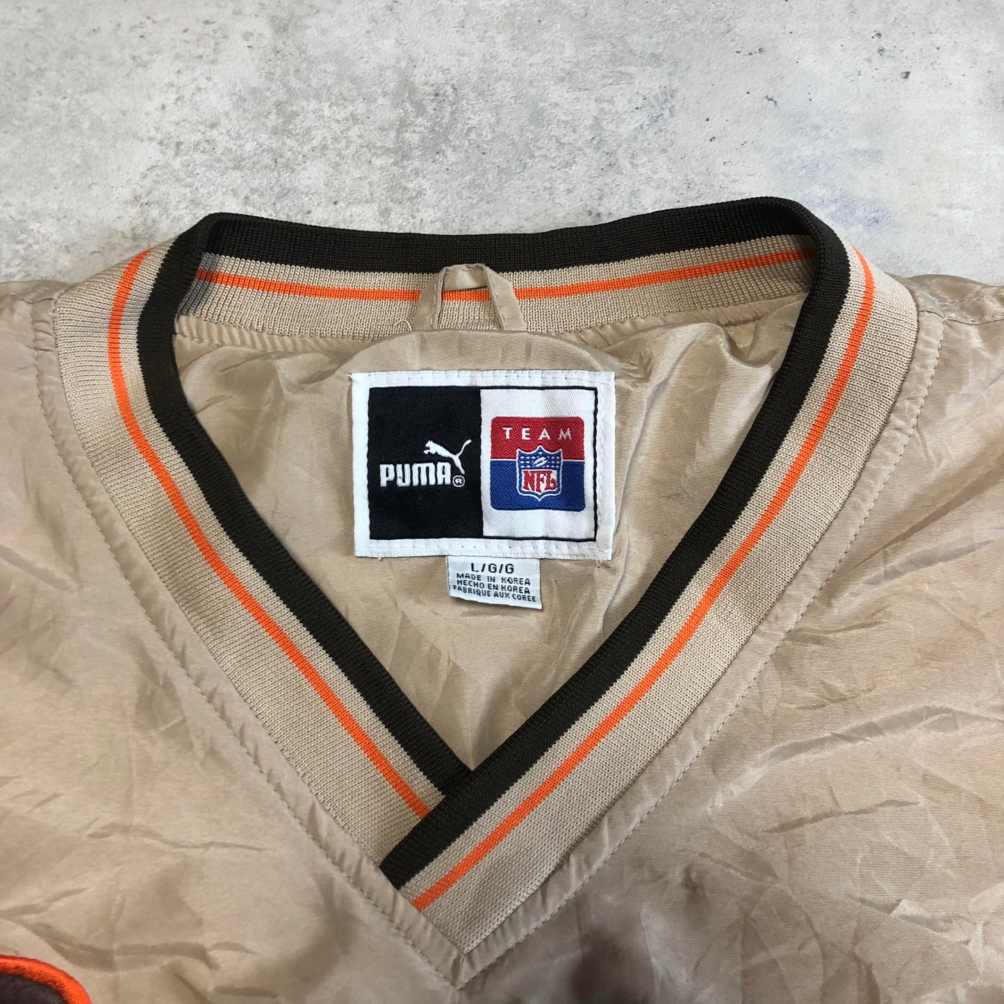 Vintage Puma Cleveland Browns pulóver