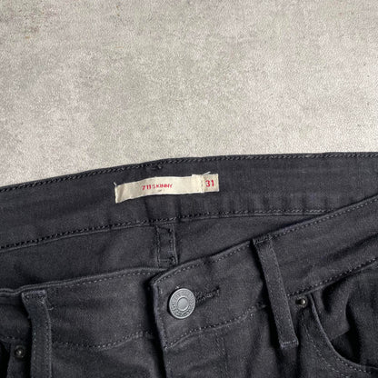 Levi's fekete 711 farmernadrág