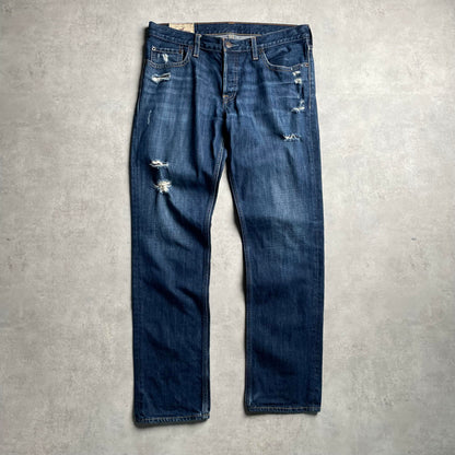 Y2K Hollister distressed straight fit farmernadrág