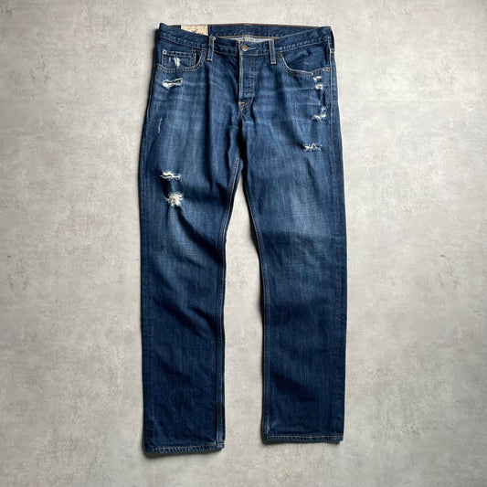 Y2K Hollister distressed straight fit farmernadrág