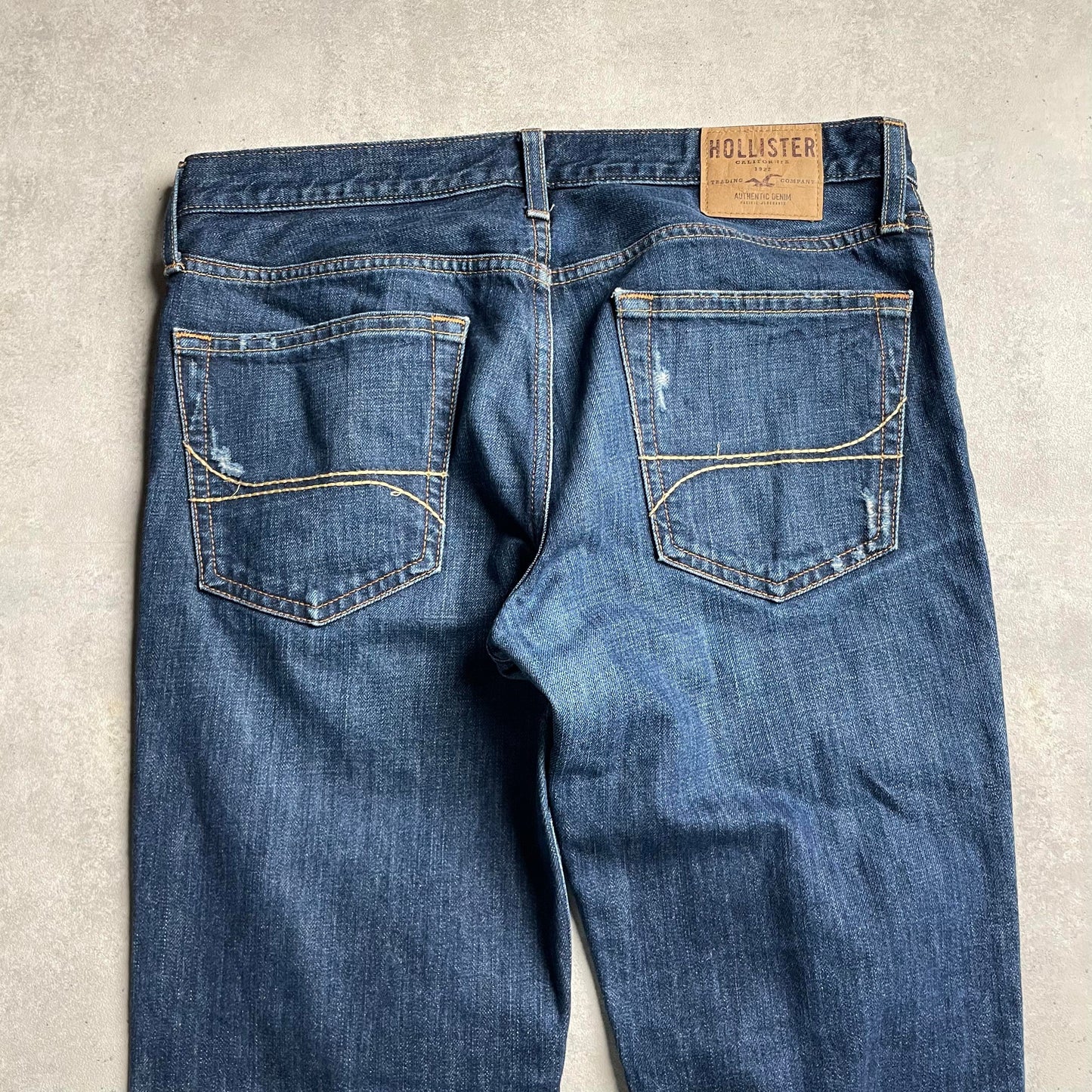 Y2K Hollister distressed straight fit farmernadrág