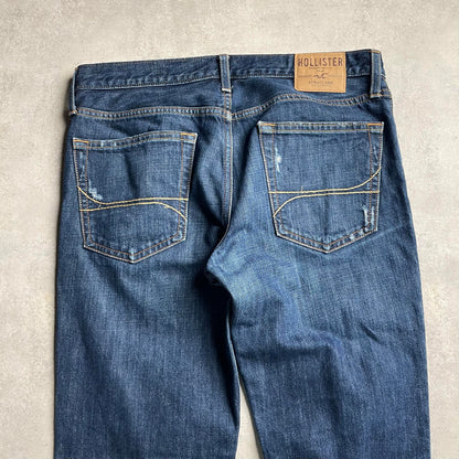 Y2K Hollister distressed straight fit farmernadrág