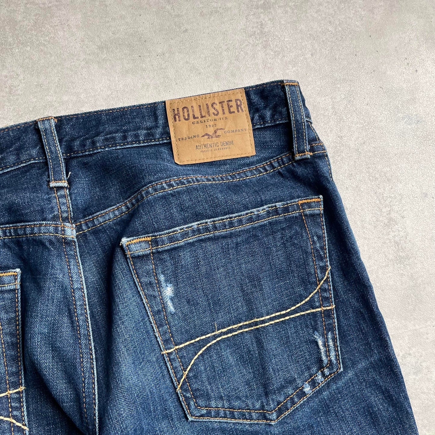 Y2K Hollister distressed straight fit farmernadrág