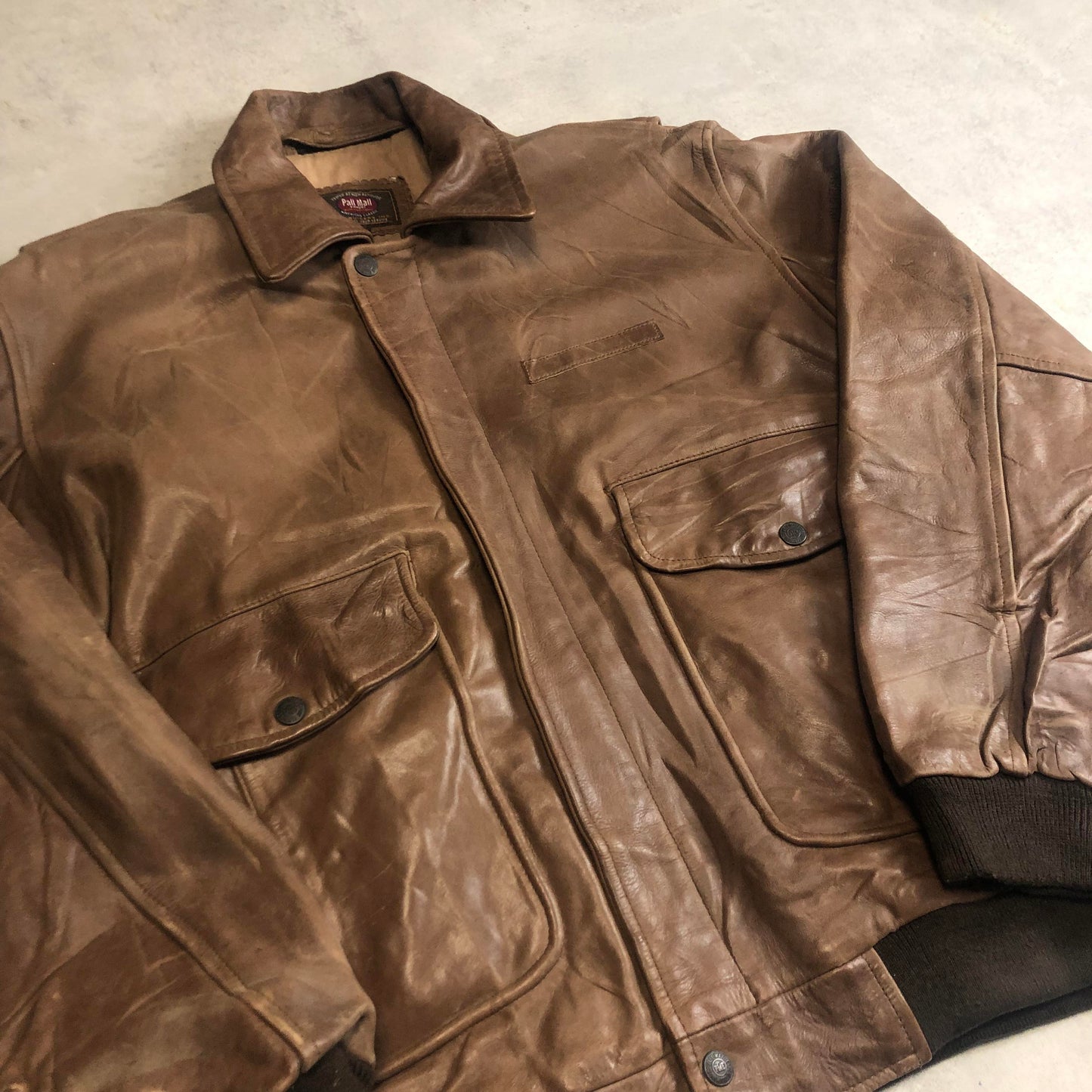 Pall Mall barna bőrdzseki