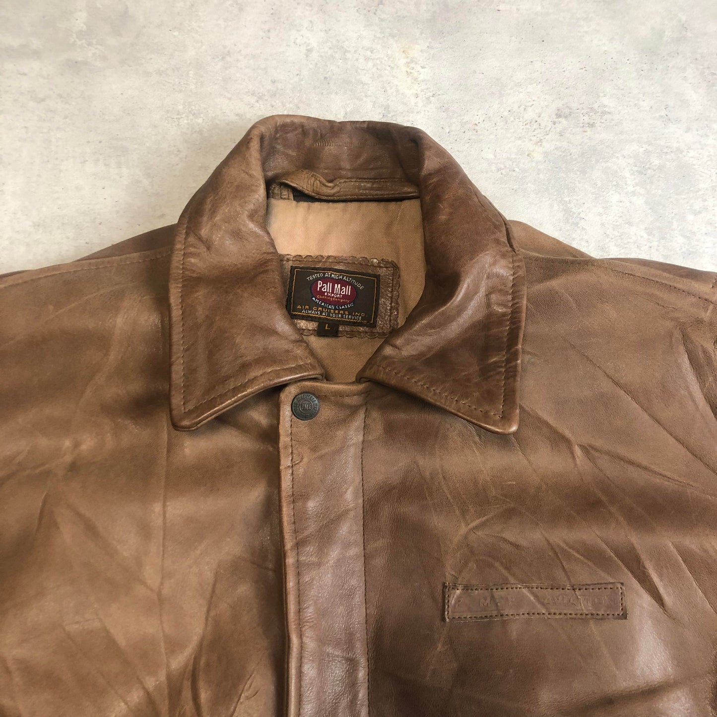 Pall Mall barna bőrdzseki