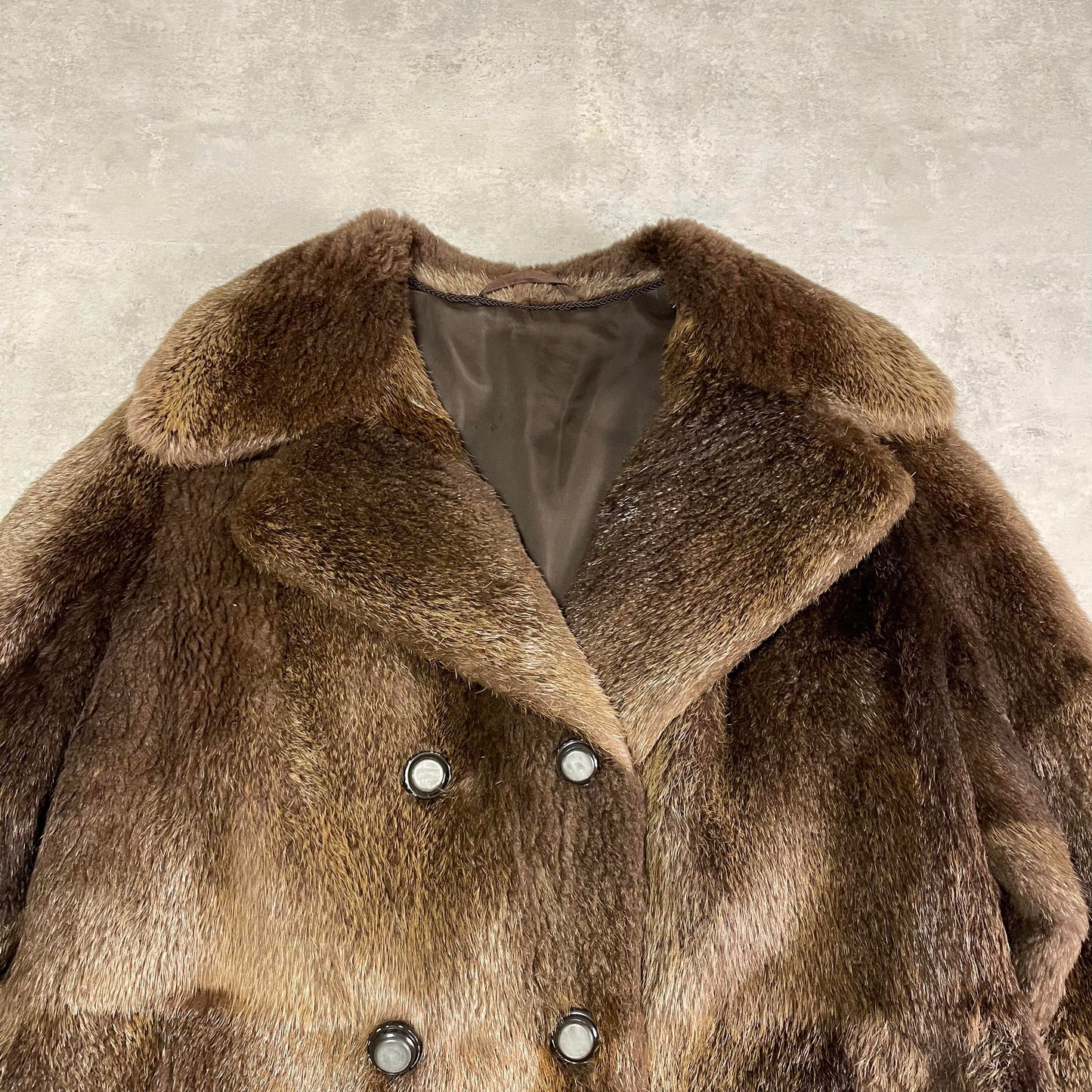 Vintage barna szőrmekabát