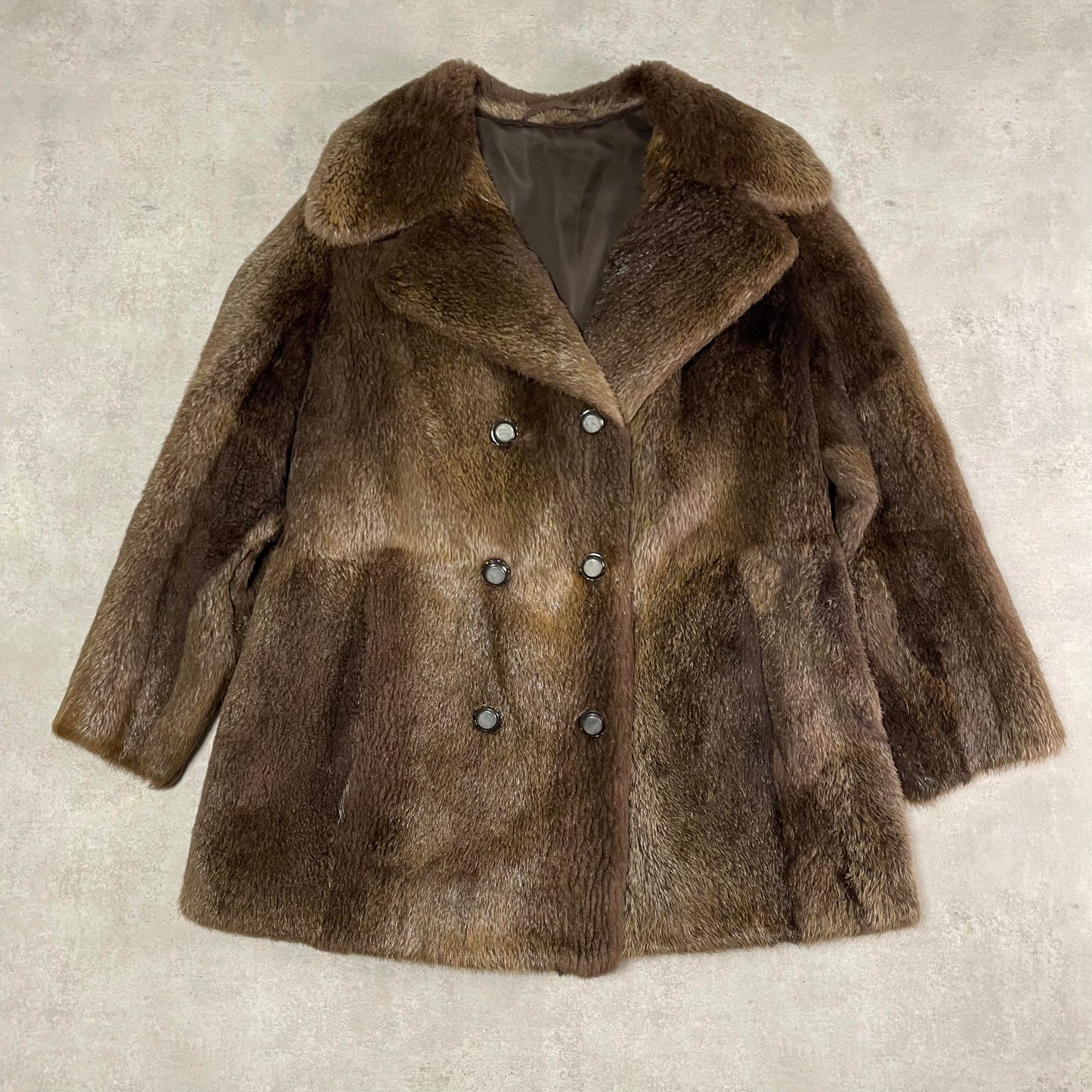 Vintage barna szőrmekabát