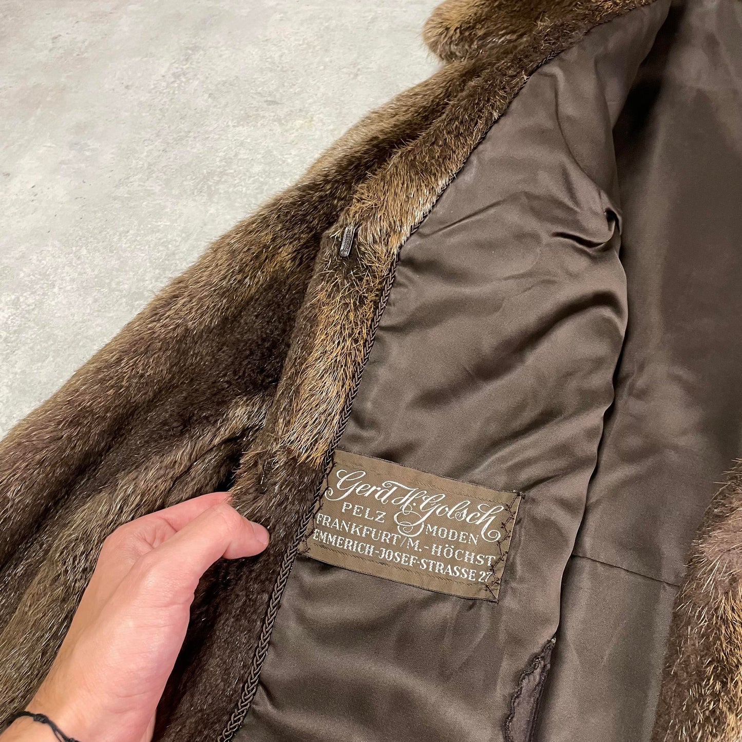 Vintage barna szőrmekabát