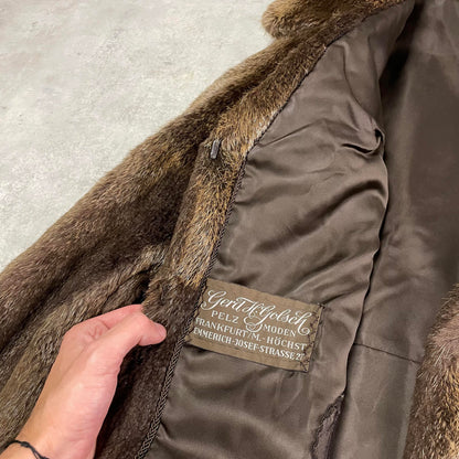 Vintage barna szőrmekabát