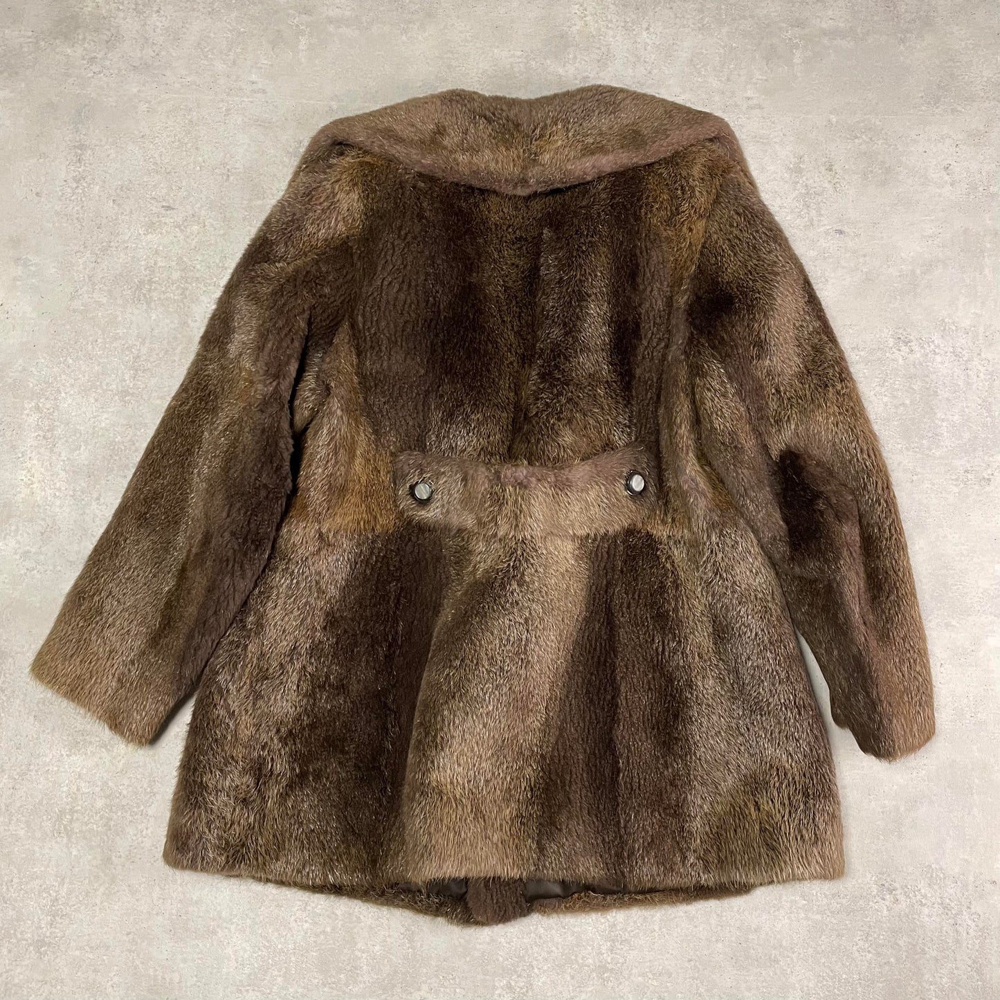 Vintage barna szőrmekabát
