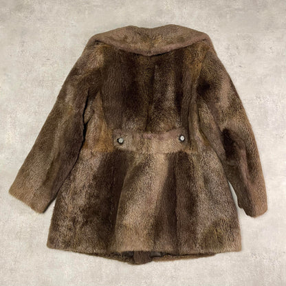 Vintage barna szőrmekabát