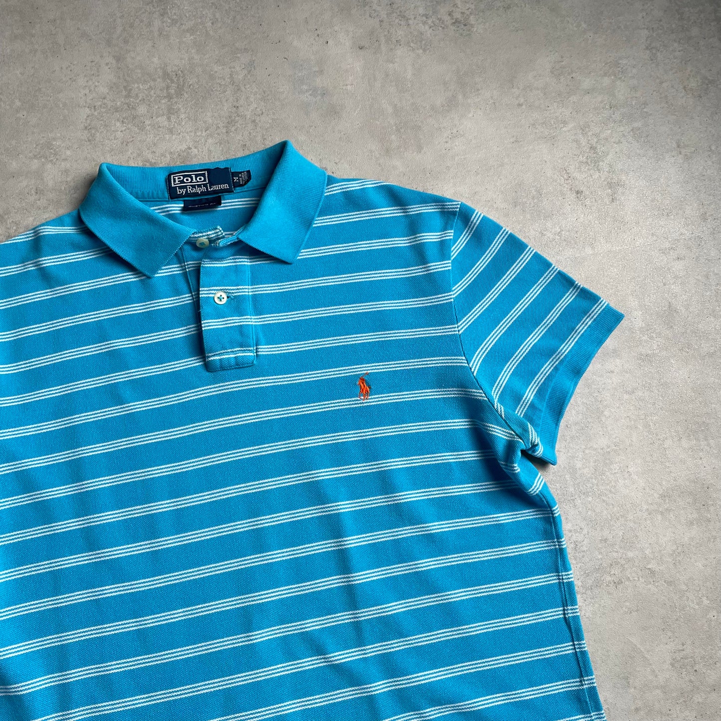 Ralph Lauren türkiz csíkos pólóing