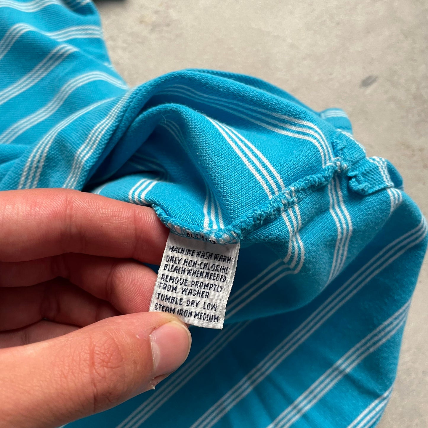 Ralph Lauren türkiz csíkos pólóing