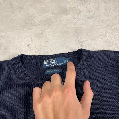 Ralph Lauren kötött környakú pulóver