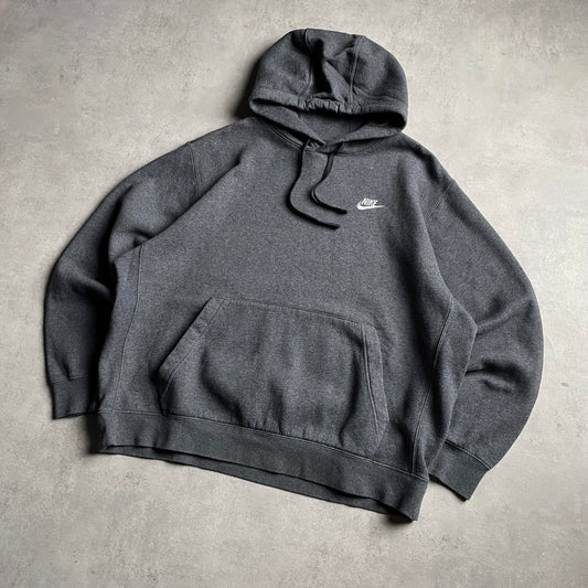Nike club logo szürke hoodie