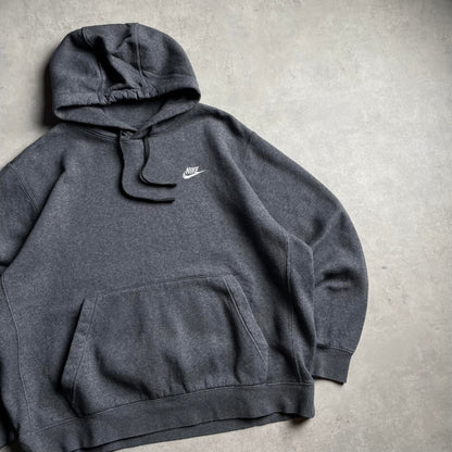 Nike club logo szürke hoodie