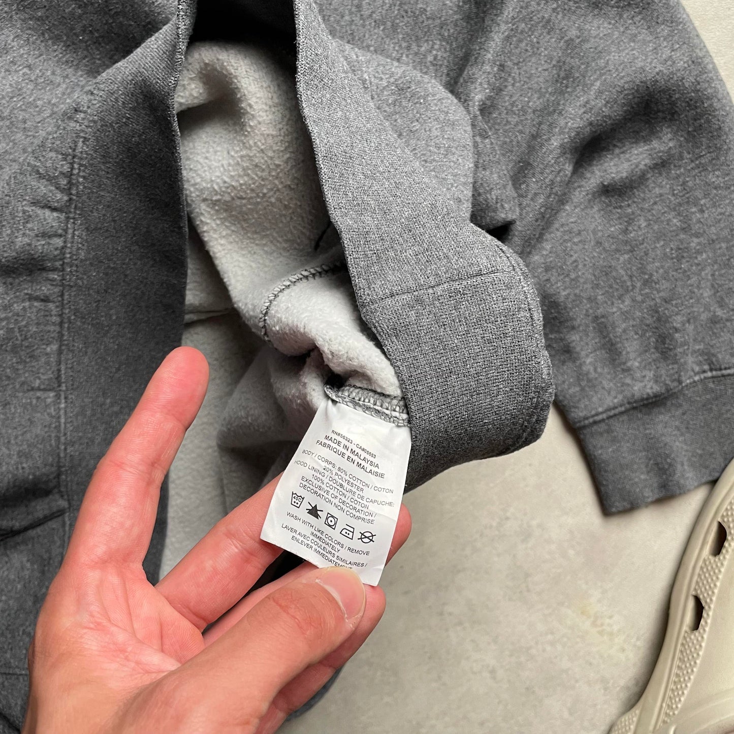 Nike club logo szürke hoodie