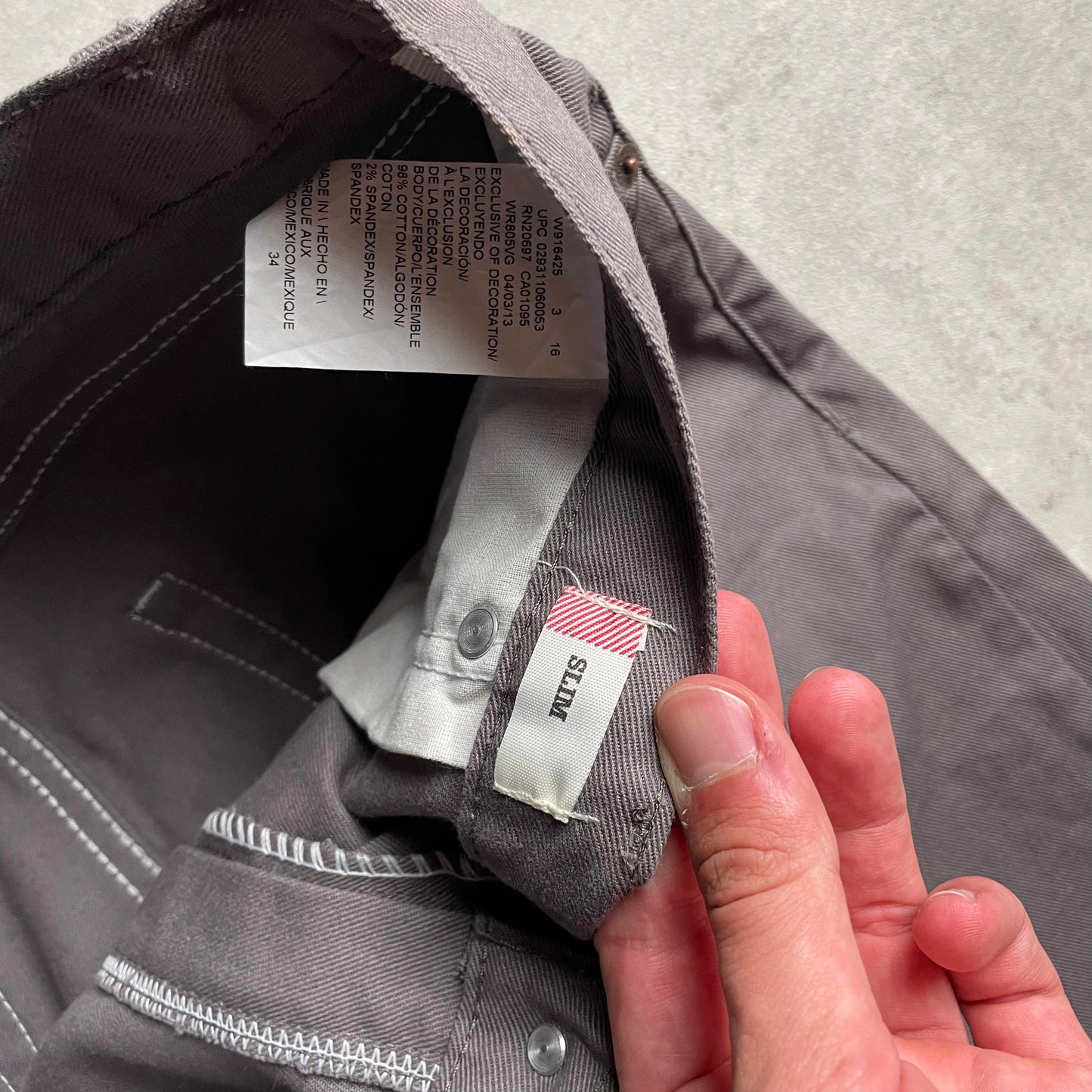 Dickies szürke farmeranyagú rövidnadrág